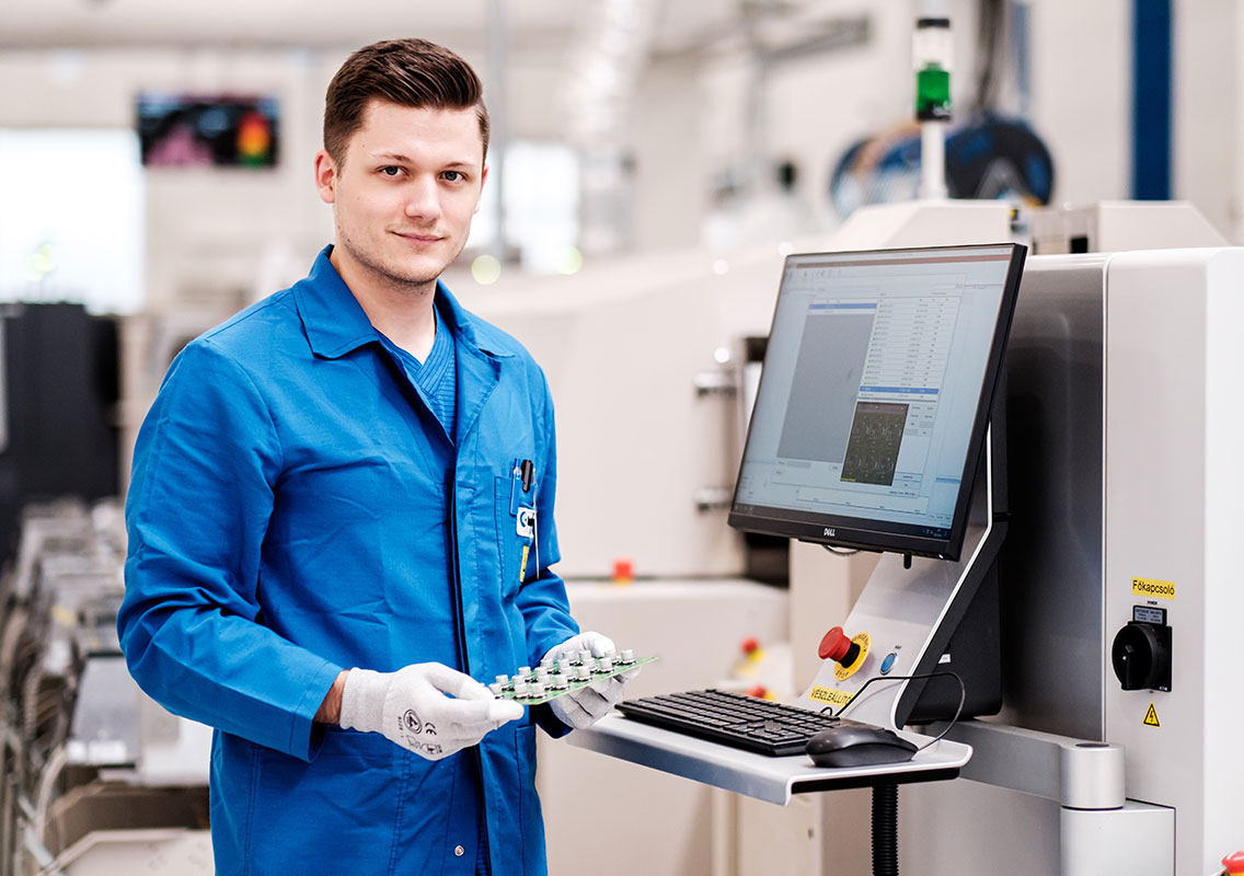 AOI Automatikus optikai ellenőrzés Kontron Electronics Hungary Pécs