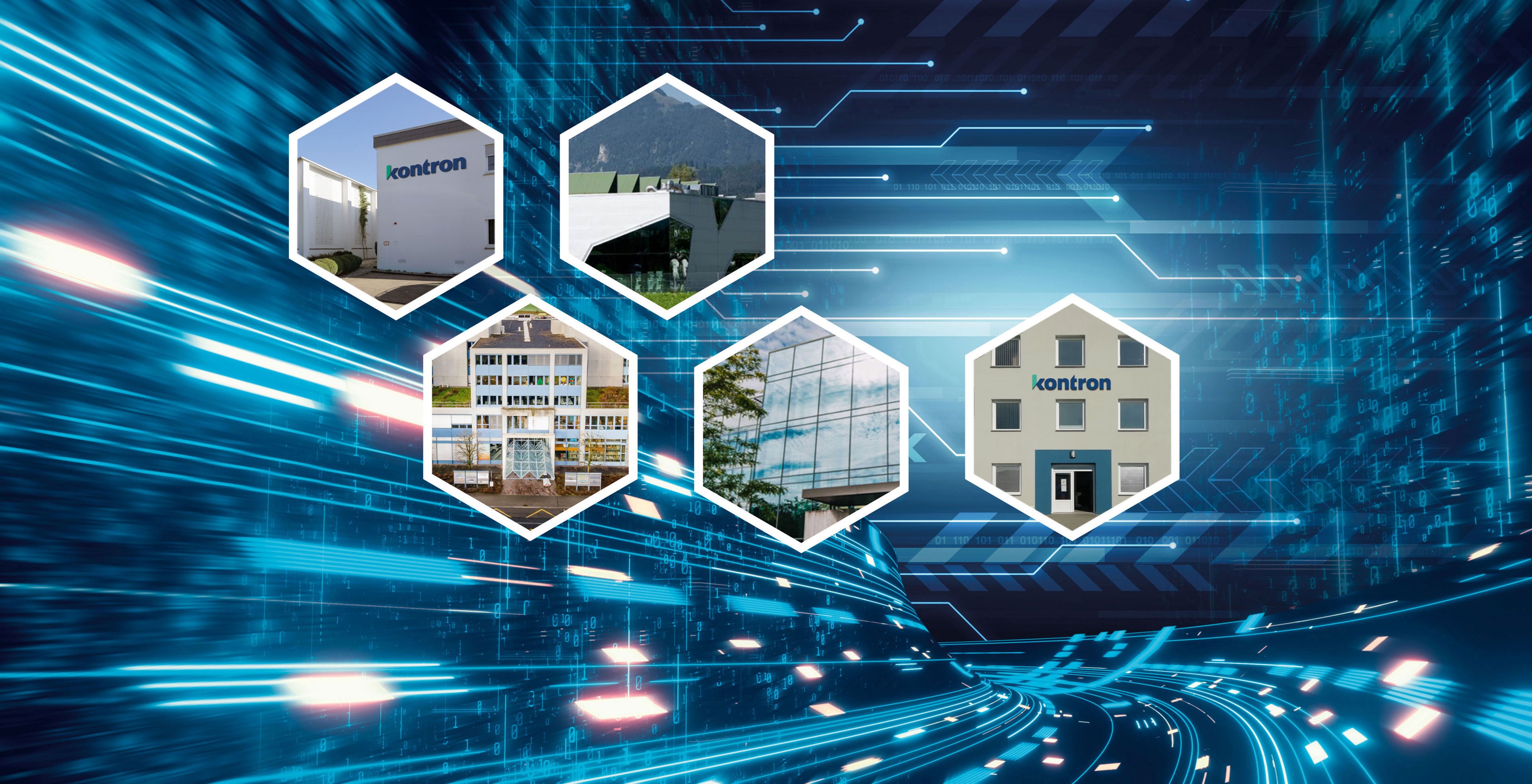 Cégépületek Kontron Electronics Németország, Svájc, Magyarország, Kontron Ausztria és Iskratel EMS